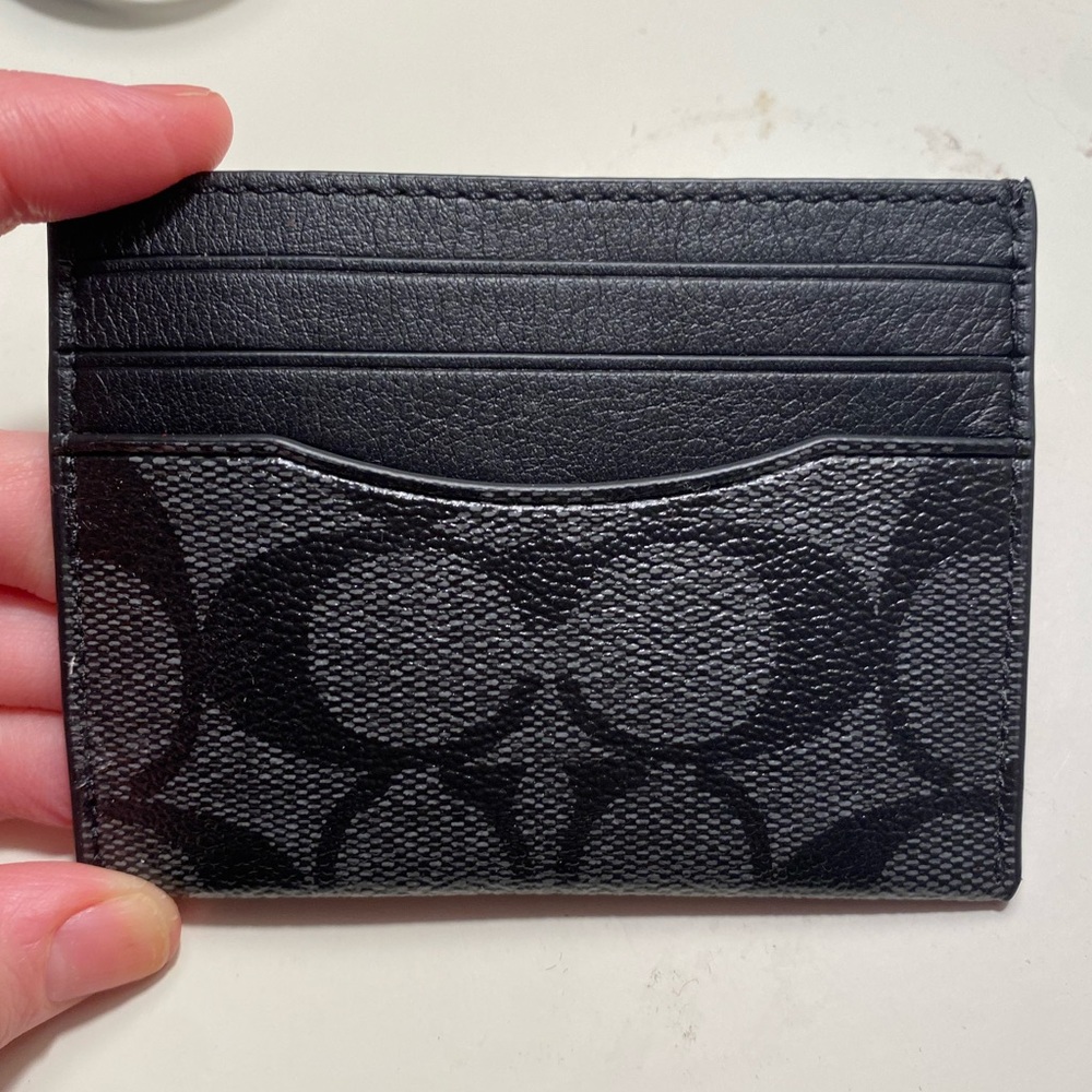 COACH Slim Id Card Case In Signature Canvas